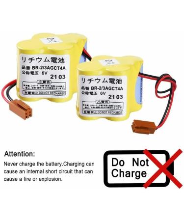 Buy 3-Pack BR-2/3AGCT4A 6V 4400mAh Replacement Battery for FANUC CNC System - Non-Rechargeable International Shipping Available - Buy Online on GoSupps.com