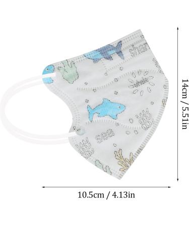 50Pcs Cartoon Kids Disposable_Mask Face_Masks for Kids Children Anti Dust Face Mouth Filter Tools 3 Ply Breathable - Buy Online on GoSupps.com