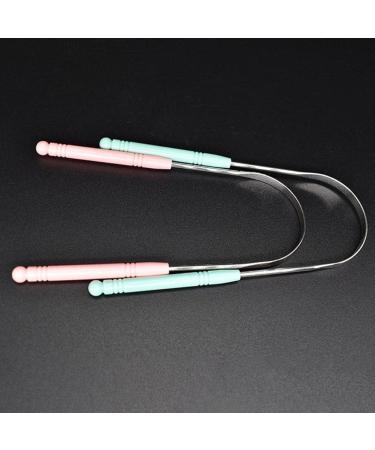 GXFCAI Tongue Scraper - Stainless Steel Tongue Cleaning Brush for Optimal Oral Hygiene | International Shipping Available - Buy Online on GoSupps.com