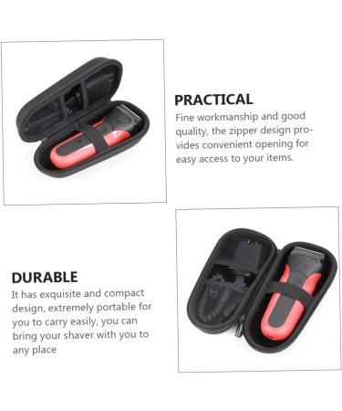 POPETPOP 3pcs Storage Bag Men Grooming Trimmer Beard Trimmer Bag Men Hair Clipper Case Portable Shaver Bag Barber Clipper Men Travel Organizer Bag Shaver Case Electric Man Hard Box Eva Blackx3pcs 17.5X7X7CMx3pcs - Buy Online on GoSupps.com