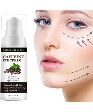 Yanxi Biotechnology Caffeine eye cream 5 caffeine hyaluronic acid and peptide complex Natural Cosmo advanced formula against dark circles wrinkles and puffiness 50 ml - Buy Online on GoSupps.com