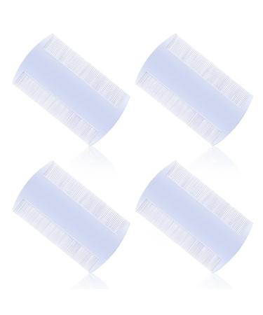 Liesk mme 4er Set Double -sided Nissenk mme durable and effective against head lice dandruff and more men hair cutting ridges comb lice of fine -toothed headlass ridge for children adults