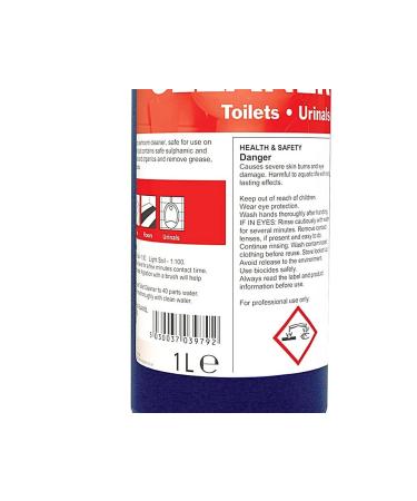 2Work Antibacterial Daily Use Toilet Cleaner Perfumed 1 Litre 2W03979 - Buy Online on GoSupps.com