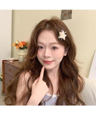 hgnxa Eelgant Hair Clip with Bowknot Ribbon Hairclip for Women and Girl Hair Styling Barrettes Clip French Ballet Style - Buy Online on GoSupps.com