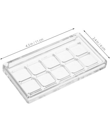 MERRYHAPPY MERRYHAPY Transparent Makeup Palette with Secure Closure Reusable Eyeshadow Lipstick Blush Organizer for DIY Storage - Buy Online on GoSupps.com