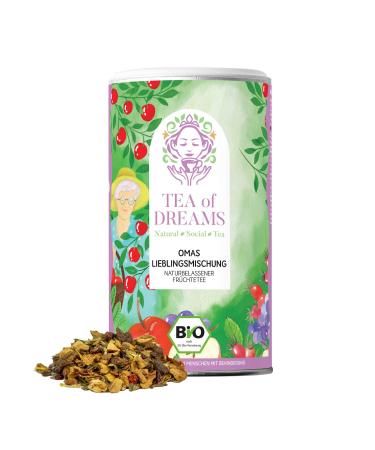 Tea of Dreams Organic Fruit Tea | Grandma's Favorite Blend | Fresh and Natural Fruit Tea Blend | Loose Leaf Tea | 80g