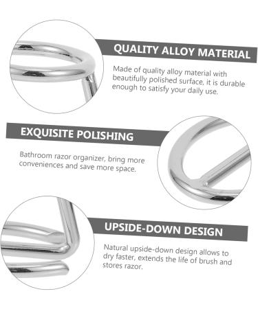 Magiclulu Shaver Holder Stand - Humanized Vertical Razor Organizer for Bathroom Ideal for Beard & Shaving Brush - Buy Online on GoSupps.com