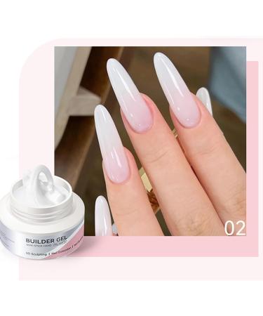  Lexsyn 3D Nail Gel 60ml Solid Nail Sculpting Gel - Non-Adhesive 3D Manicure for Women Hand Sculpting Nail Extensions - Buy Online on GoSupps.com