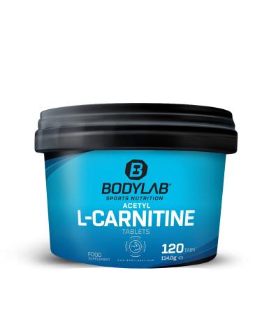 BODYLAB24 Acetyl L-Carnitin 120 tablets natural amino acid for endurance and strength athletes in the definition phase 500mg acetyl L-carnitine per tablet gluten-free lactose-free sugar-free - Buy Online on GoSupps.com