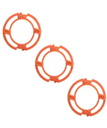 Shaver Head Blades Holder Plate for Razor Series 7000 & 9000 | RQ12 ABS 3PCS | Orange Blade Lock Rings | Fits Shaver Models - Buy Online on GoSupps.com