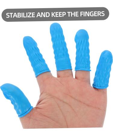100pcs Nitrile Finger Cots - Protective Finger Sleeves for Joint Protection | Portable Finger Covers for eCommerce - Buy Online on GoSupps.com