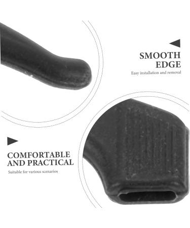 Healeeved Anti-Slip Ear Protectors for Glasses - 16 Pieces Black Silicone Sleeves & Sunglasses Holders - Slipproof Ear Handles - Buy Online on GoSupps.com