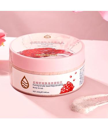 Exfoliating Body Scrub Pomegranate Seeds Body Scrub Exfoliator Body Exfoliator Pomegranate Seeds & Shea Butter Scent Dead Skin Remover Nourish & Brighten Body Skin Care 200g - Buy Online on GoSupps.com