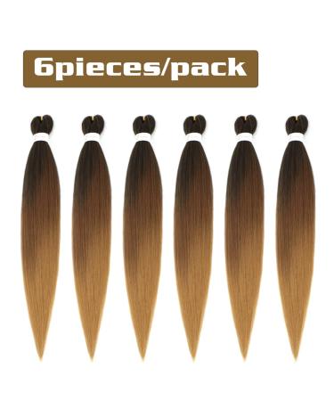 Ancient Lichenhaar Easy Braid 30-Inch Synthetic Hair Extensions 6 Packs Itch-Free Crochet Borders Yaki Texture (1B/30/27#) - Buy Online on GoSupps.com