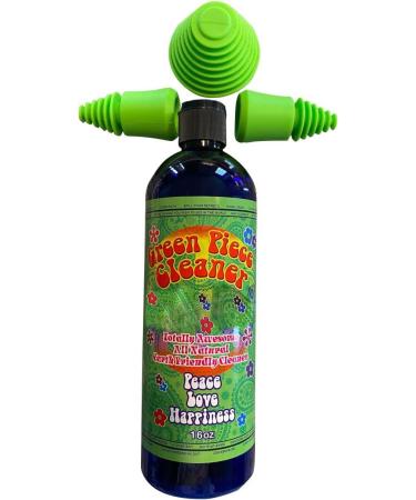 Buy Green Piece Glass Cleaner 16 oz - Scent Proof & Clean with 3 Silicone Plugs | Eco-Friendly Solution - Buy Online on GoSupps.com