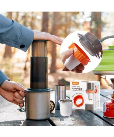 AIEVE Coffee Pod Adapter for Aeropress - Outdoor Coffee Solution for K Cups and Tea Pods - Compatible with Aeropress Espresso Maker and Aeropress Go Travel Coffee Maker - Buy Online on GoSupps.com