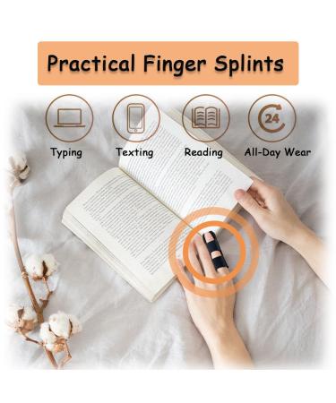 LICQIC Finger Splint Support - Finger Straightener for Broken & Arthritis Pain Relief - 2 Pcs Middle Finger Splint - Buy Online on GoSupps.com