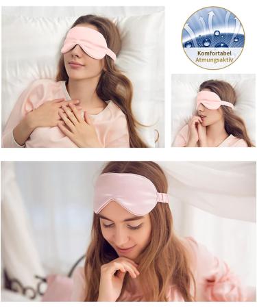 Yunchi 100% Silk Eye Mask for Men & Women - Comfortable Bio Satin Sleeping Mask 19 Momme Pure Mulberry Fabric Peacock Blue - Buy Online on GoSupps.com