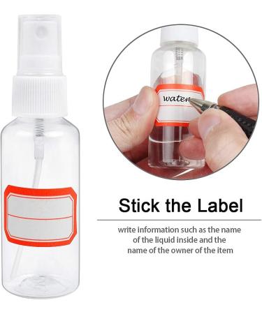 HTHL 6 PCS Set 50ML Spray Bottles Plastic Transparent Mist Spray Bottles with 2 Funnels and 1 Sheet Label Empty Travel Atomiser Refillable Liquid Containers for Perfume Cosmetic and Liquids - Buy Online on GoSupps.com