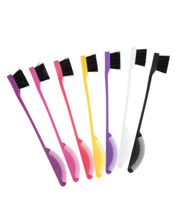 Ipetboom 7pcs Double Ended Brush Mascara Brush Black Comb Eyelash Comb Eyelash Brush Comb Lash and Brow Edge Brush for Black Hair Brush and Comb Pp Modify Pomade