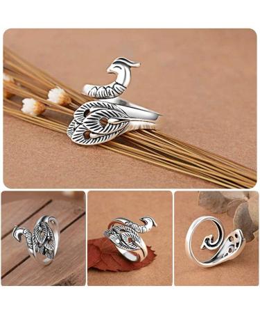 Adjustable Knitting Loop Set | Peacock Open Finger Ring | Faster Knitting Accessories - Buy Online on GoSupps.com