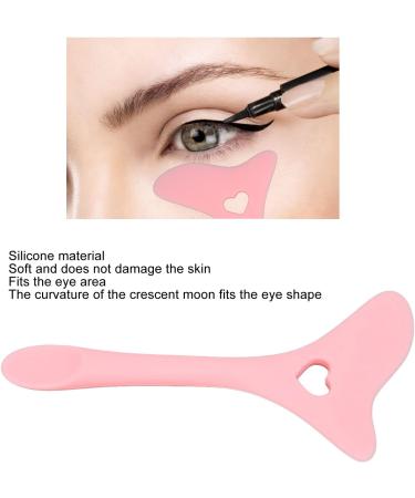Eyeliner Stencils Eyebrow Pencil Stencil Silicone Winged Tip Eyeliner Aid Eyebrow Pencil Stencils Silicone Tail Spoon Flexible Eyeliners Template for Makeup(Pink) - Buy Online on GoSupps.com