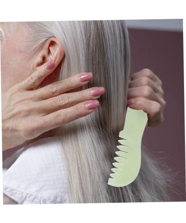 Anneomas 2-Piece Jade Comb Set | Scalp Massage Tools for Acupressure & Relaxation - Buy Online on GoSupps.com
