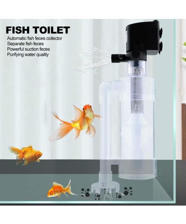Zerodis Fish Toilet Separator Acrylic Transparent Aquarium Automatic Cleaning Filter Aquarium Fish Poop Toilet Manure Suction Separator(#1) - Buy Online on GoSupps.com