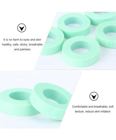 minkissy 10 Rolls Eyelash Tape Makeup Lash Tape Eyelash Tape for Lash Extensions Makeup Gadgets Breathable Micropore Fabric Tape False Non-woven Tape Auxiliary Tool Make up Green 10 Rolls - Buy Online on GoSupps.com