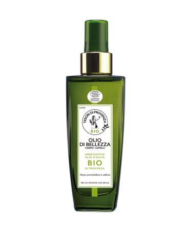 Tesori di Provenza multi -purpose oil organic dry oil for body and hair with organic olive oil rich in polyphenols and antioxidants 100 ml
