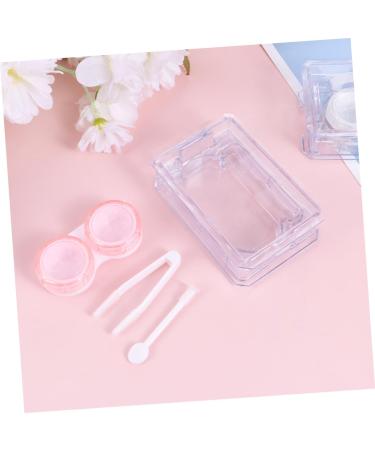 Buy Healvian Cute Mini Contact Lens Containers - 4-Piece Set with Mirror & Holder | Japanese Style Cleaning Case - Buy Online on GoSupps.com