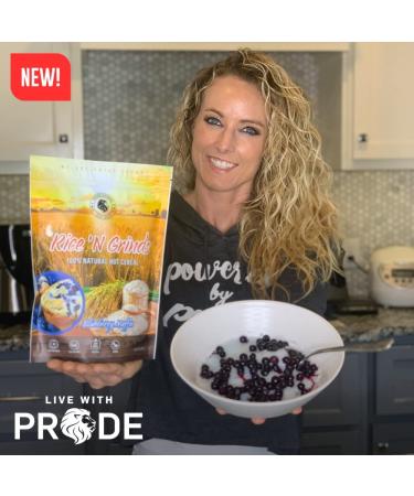 Pride Foods Rice 'N Grinds 100% Natural Hot Rice Cereal Blueberry Muffin 20oz - Delicious and Nutritious Breakfast Option - Buy Online on GoSupps.com