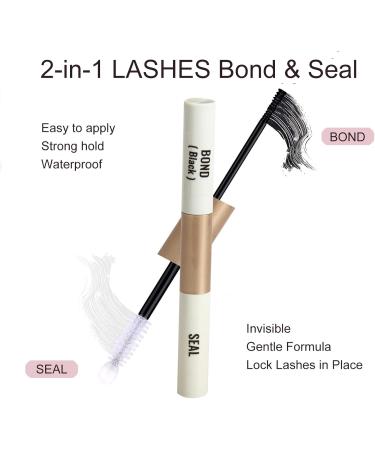 3D Fake Lashes Set - Individual False Eyelashes with Eyelash Glue and Tweezers for Beginners Reusable - Buy Online on GoSupps.com