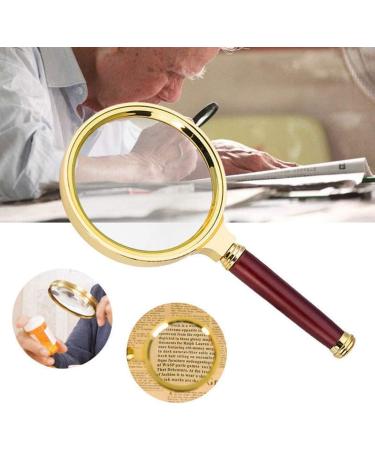 Magnifying Glass Hand Held 6 Times Crafts Wooden Handle All Metal Reading Magnifier Made in China - Buy Online on GoSupps.com