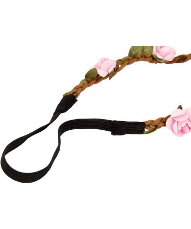 Buy Butterms Women Girls Rose Flower Ring Band - Pink Wedding Hair Crown & Boho Festival Headband - Buy Online on GoSupps.com