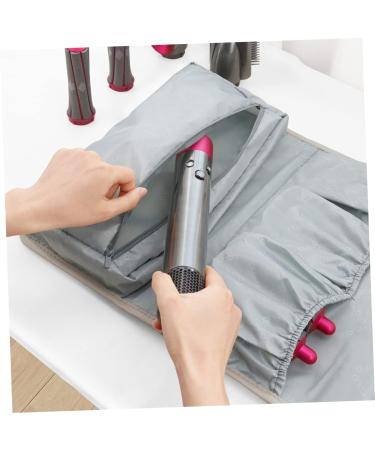 3pcs Multifunctional Travel Bag for Hair Curlers & Styling Tools - Portable Organizer Case - Grey 69x35CM - Buy Online on GoSupps.com