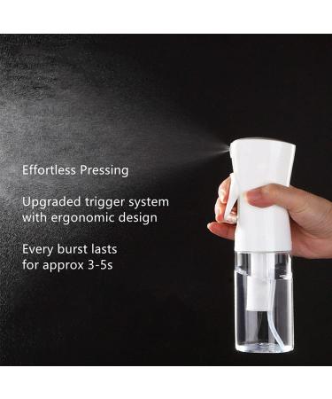 Refillable 200ml Hair Spray Bottle - Fine Mist for Salon Gardening & Skin Care | Ultraver Continuous Water Spray (Transparent) - Buy Online on GoSupps.com