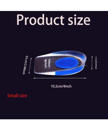Invisible Gel Heel Cushion Pads - 2 Pairs | Comfort Inserts for Heels | Achilles Pain Relief | Support for Men, Women, and Children | Reusable Large Blue - Buy Online on GoSupps.com