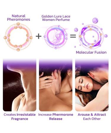 NSRA 100ml France Golden Lure Lace Women Perfume Pheromone Perfume for Women Attract Men Golden Lure Cologne Golden Lure Pheromone Perfume Spray (Pink) - Buy Online on GoSupps.com