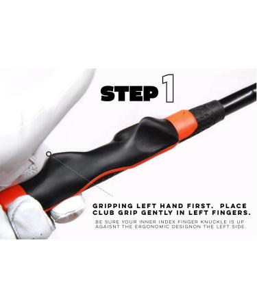 Golf Grip Trainer Attachment for Improved Hand Positioning - Right Hand Black Trainer - Buy Online on GoSupps.com