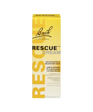 Rescue Remedy Bach RESCUE Cream Hydrating Skincare for Hands Body and Face Shea Butter Natural Flower Essence Fragrance-Free Paraben-Free 30g (Pack of 1)