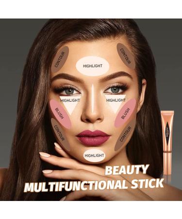 YU KUI LX Liquid Beauty Sticks Set | Highlighter Blush Contour Makeup | Multifunctional Beauty Cream | Cushion Applicator | 3 PCS (Blush 01, Highlight 03, Contour 05) - Buy Online on GoSupps.com