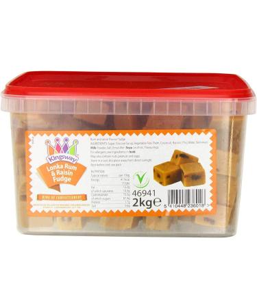 Rum & Raisin Fudge 500 gram Bag (1/2 Kilo) - Buy Online on GoSupps.com