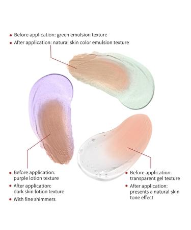 C Correction Cream Moisturizing Full Coverage Makeup Color Corrector Balances Skin Tone Invisible Pores Moisturizing Balances Skin Tone Purple - Buy Online on GoSupps.com