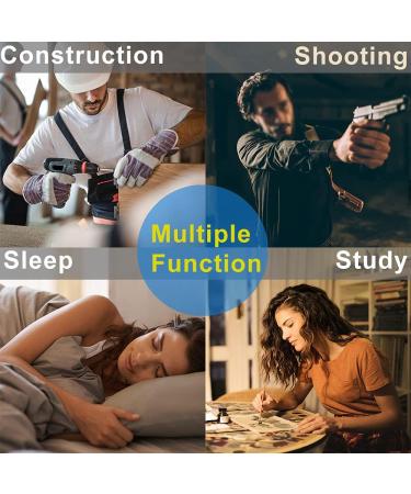 6 Pairs Reusable Silicone Ear Plugs for Sleeping - Noise Cancelling & Comfortable - Ideal for Sleep, Shooting & Construction - Black - Buy Online on GoSupps.com