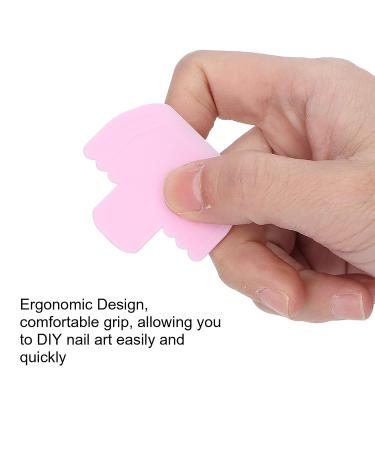 Ergonomic Nail Art Schaber - Portable & Easy-to-Use Pink Stamper for Home & Salon - Buy Online on GoSupps.com