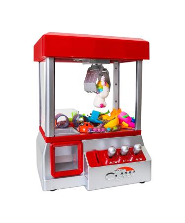 Bundaloo Claw Machine Arcade Game with Sound, Cool Fun Mini Candy Grabber Prize Dispenser Vending Toy for Kids, Boys & Girls