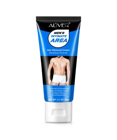 Hair removal cream for the genital area for men for unwanted hair in the armpits in the genital area in the pubic and bikini area pain-free flawless depilatory cream 1PCs