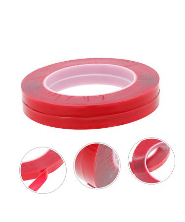 HAPINARY Nail Tapes 2 Rolls Transparent Double-sided Tape Nails Tapes Carpet Tape Manicure Tape Rug Tape Poster Adhesive Picture Tapes Red No Substrate Acrylic Stickers Nail Piece - Buy Online on GoSupps.com