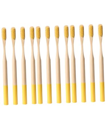 FRCOLOR 12 Pcs Bristle Toothbrush Toothbrush Adults Toothbrush Wooden Toothbrushes